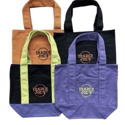 Trader Joes Halloween Mini Tote Bags Set Of 4 