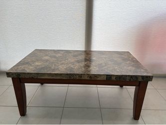Marble top coffee table