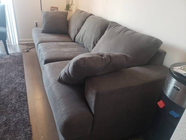 Moving sale! Affordable and very comfortable grey couch- $185