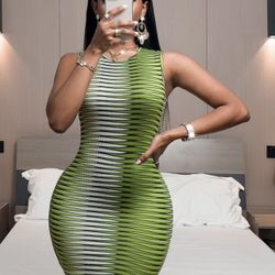 Green Mini Dress