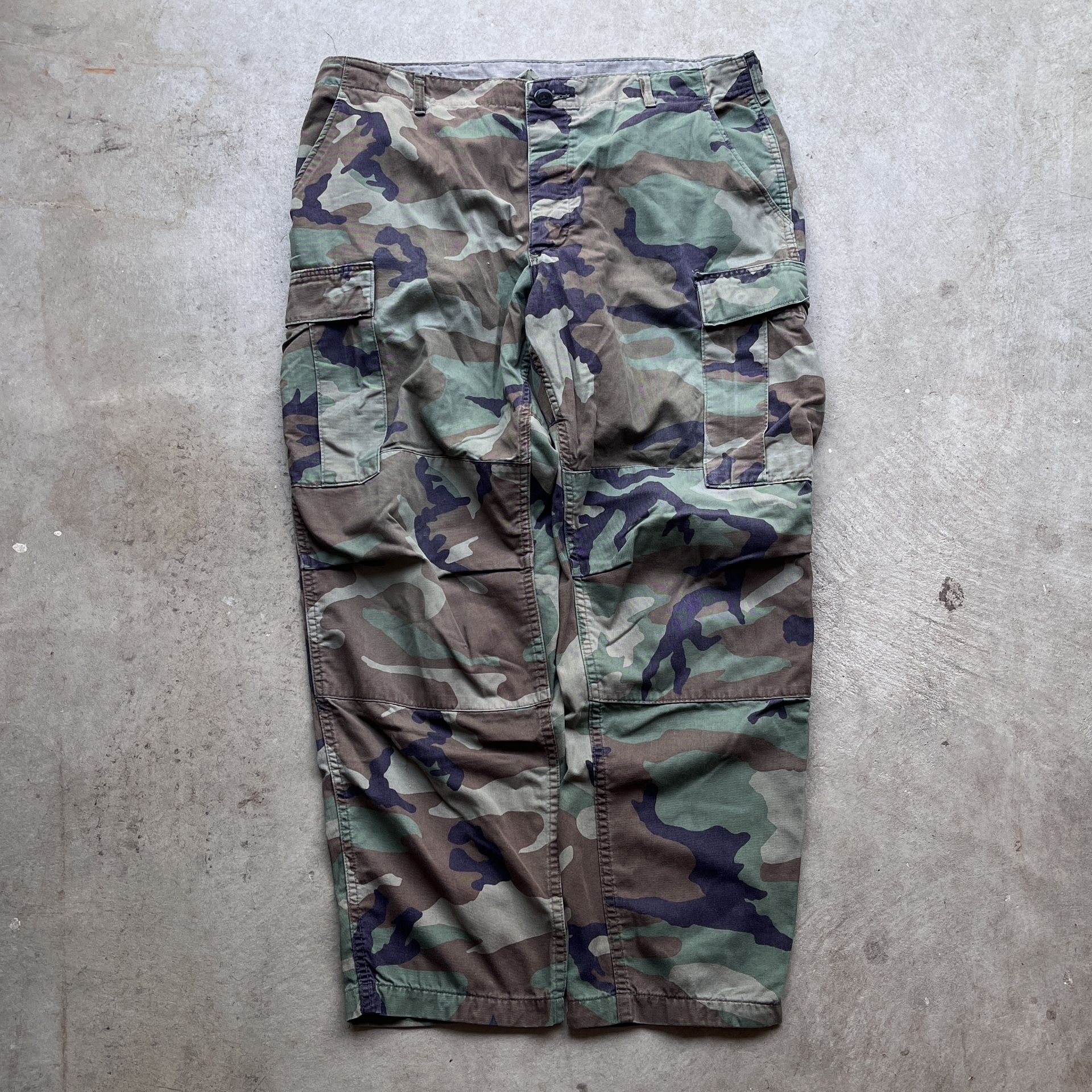 Vintage Camo Military Baggy Cargo Pants