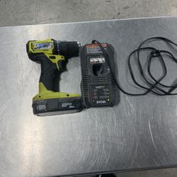 RYOBI  Drill With Battery And Charger