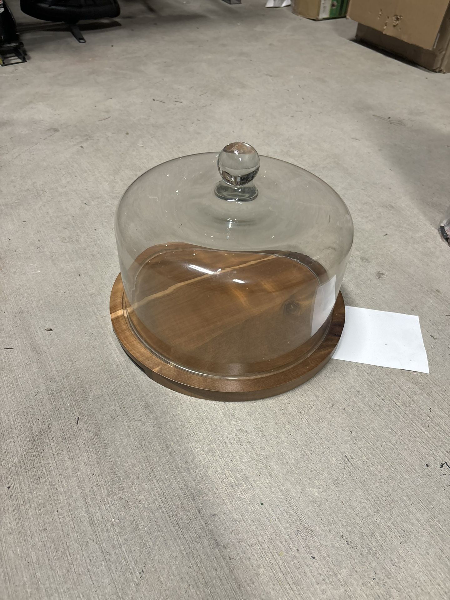 Glenwood Wood Cake Plate