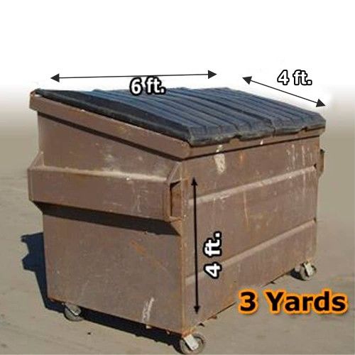 3 Yard dumpster For Sale Special Price $100