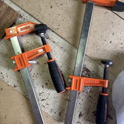 LOW PRICE MOVING- 2 LARGE CLAMPS