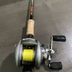 Fishing Combo.   Diawa Bait caster With Power Pro Braid. American 🇺🇸 Rod smith 