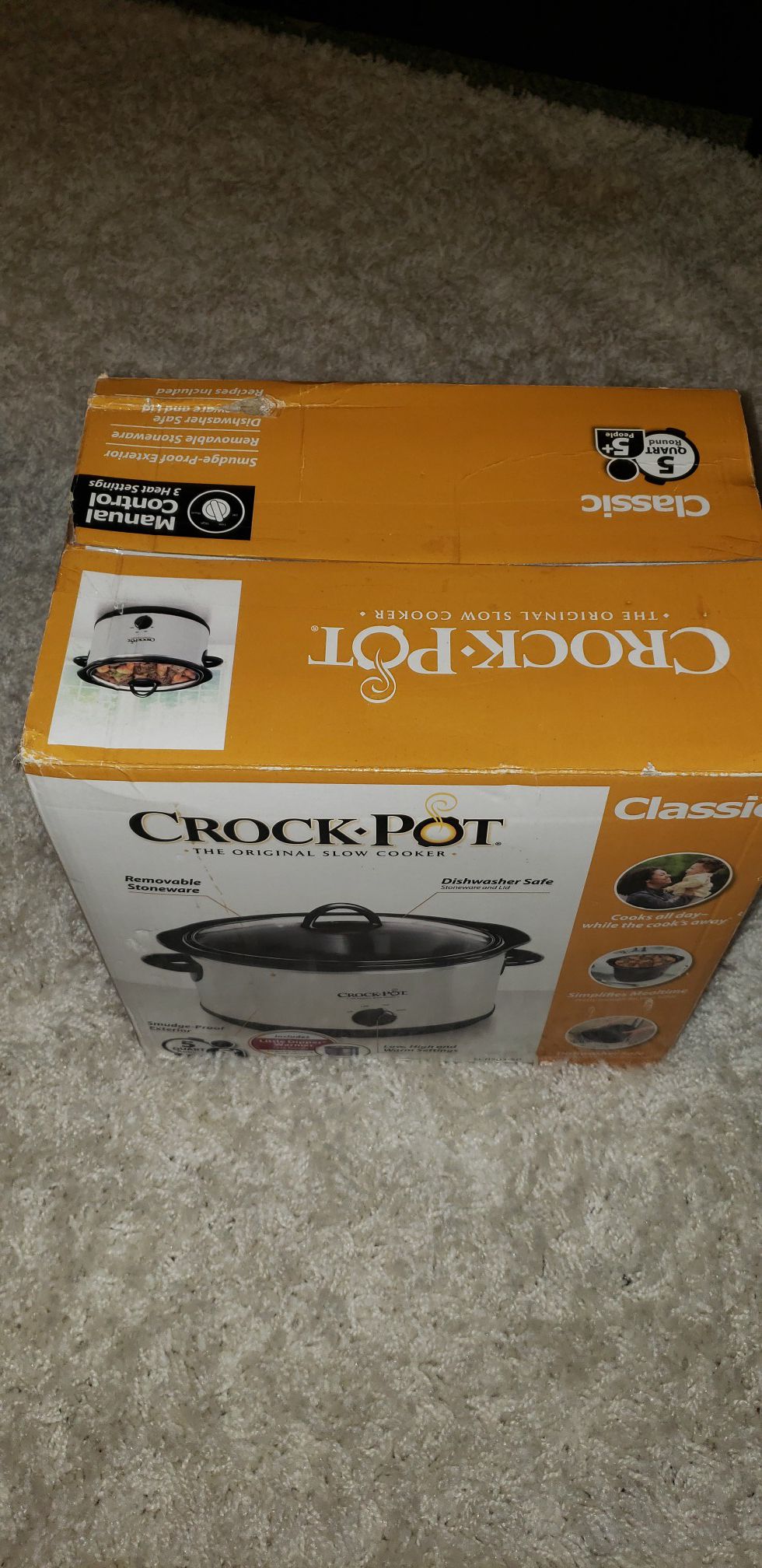 Crock pot the original slow cooker 5 quart
