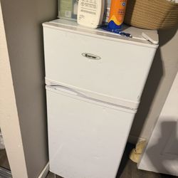 Costway Compact Mini Fridge with Separate Freezer
