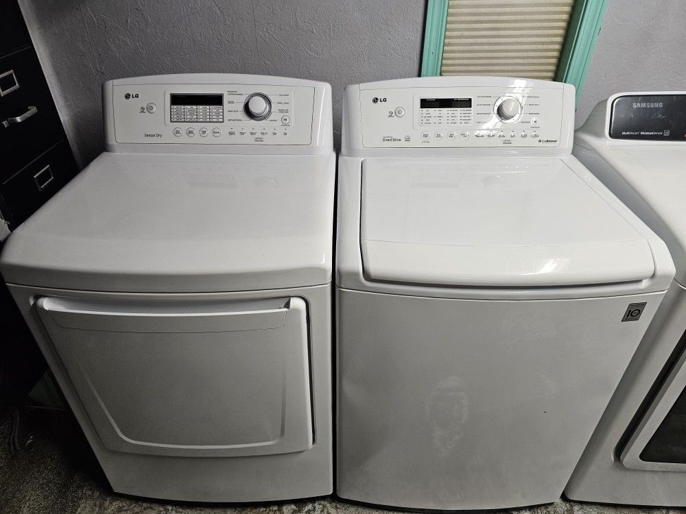 Great Working Agitator Less LG Washer And Dryer Set 