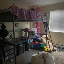 Loft Bed with Desk