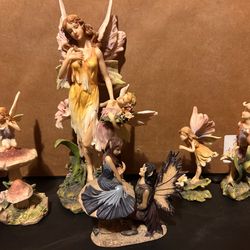 Summit Collection Fairy Figurine Bundle (5 Pieces) Fantasy Décor