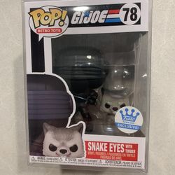 Snake Eyes & Timber Funko Pop *MINT* Online Shop Exclusive Retro Toys GI JOE 78 with protector Cobra GIJOE