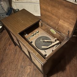 Circa 1950s/60s Record Player/ Console Table