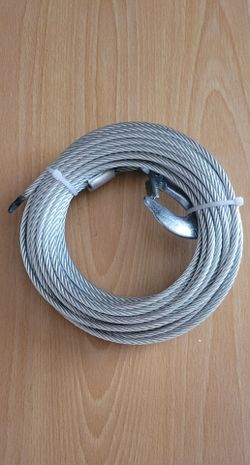 1/4" x 50" Winch Cable with Hook