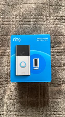 Ring Video Doorbell + Ring Indoor Cam Bundle – Brand New Sealed