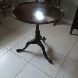 Vintage Tilt Top Table Approximately 24" Round 26" Tall