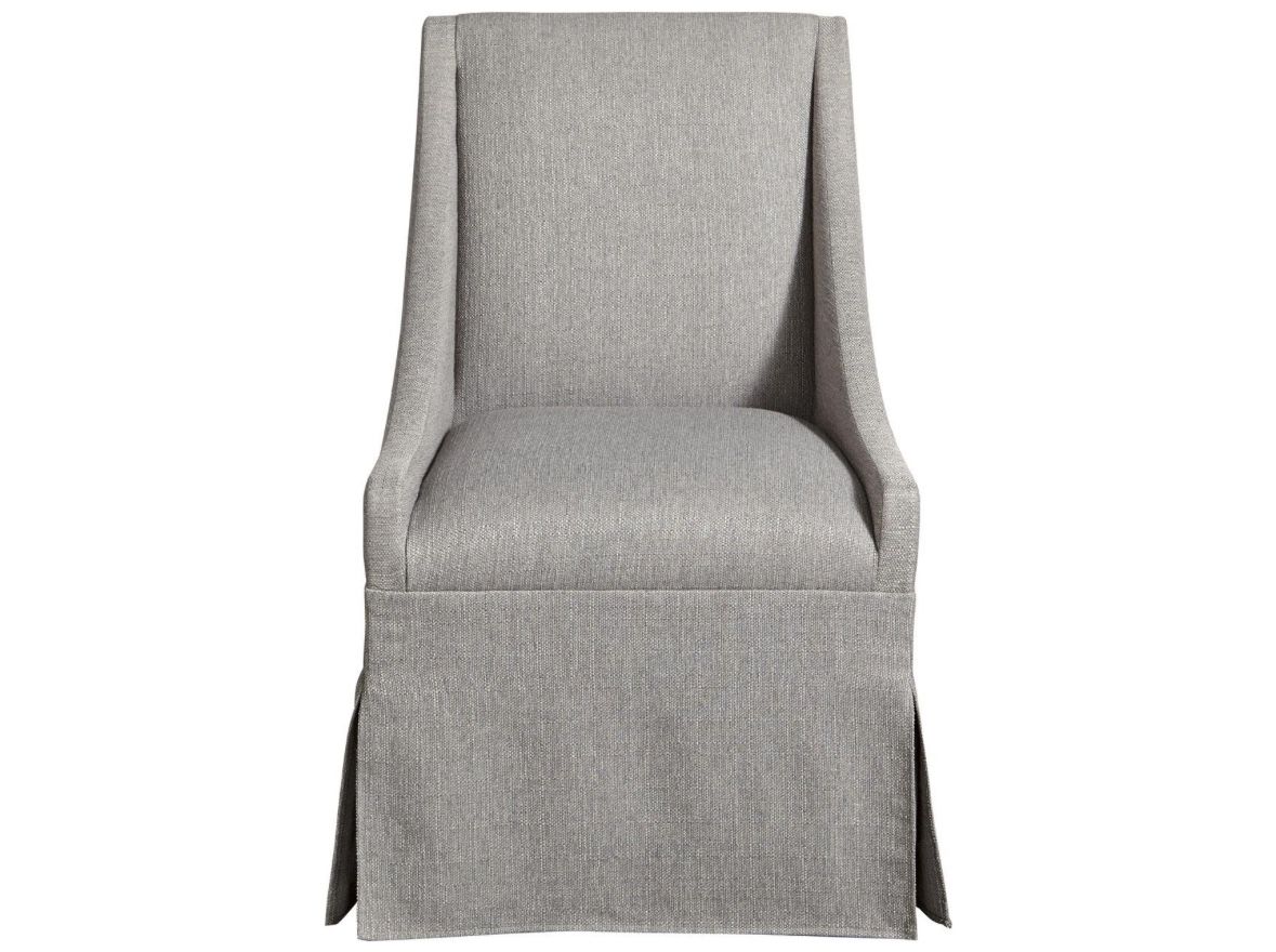 Gray Upholstered Rolling Dining Chair Set Of 3