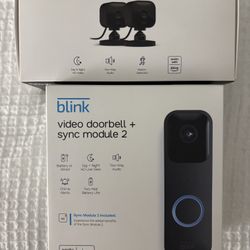 Blink Bundle - Video Doorbell + Sync Module 2 + Two Blink Mini Cameras