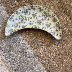 Lefton China Half Moon Plate