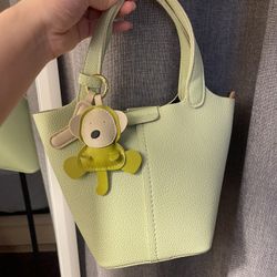 Green Bucket Bag