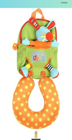 Child Backpack W Neck Pillow