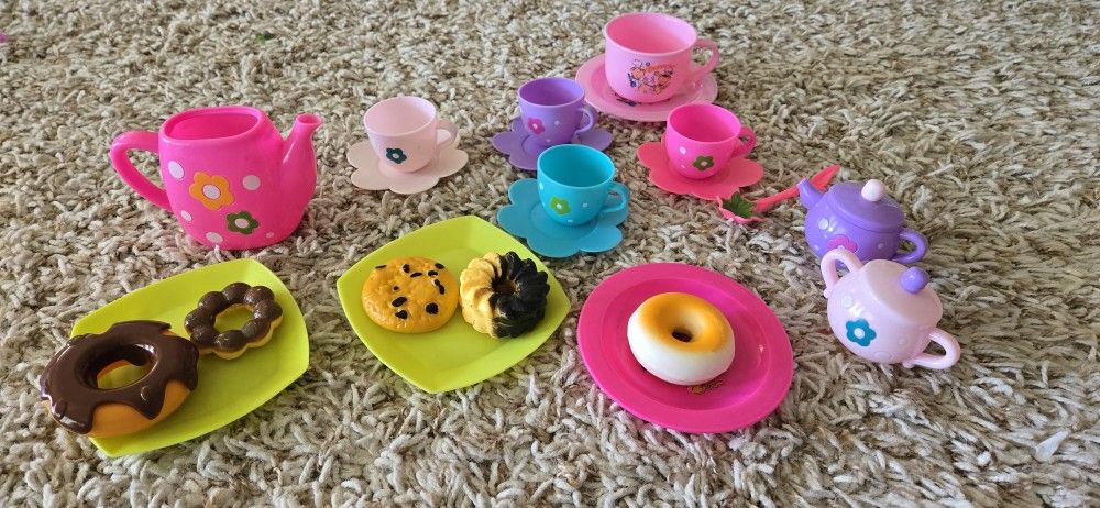 Play Food Tea Set. Pretend Food.