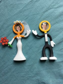Bride and groom picture frame