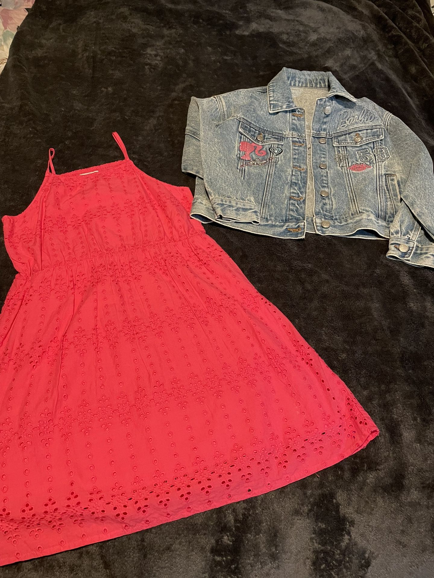 Forever 21 Kids Jean Jacket And Old Navy Dress