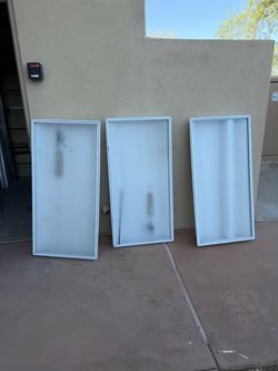 Fluorescent Lights 2 x 4 – Set of 6