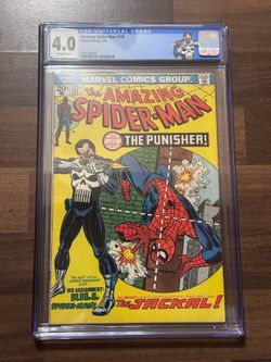 Amazing Spider-Man 129 first Punisher Comic Book CGC 4.0