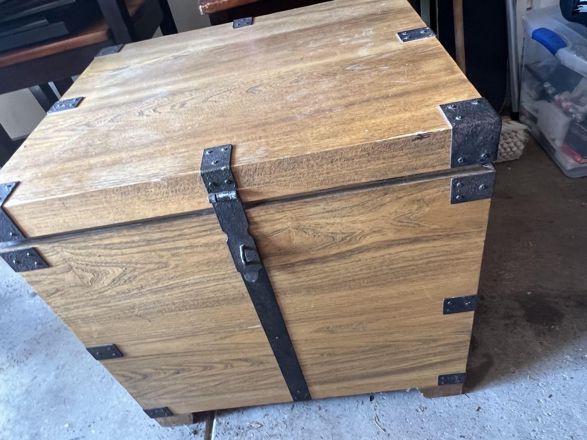Wooden Chest / Side Table