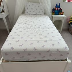 Pottery Barn Kids Twin Bed Set With Mattress For Sale