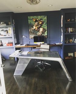 Restoration Hardware Aviator Wing Desk – Aluminum Aircraft Collection