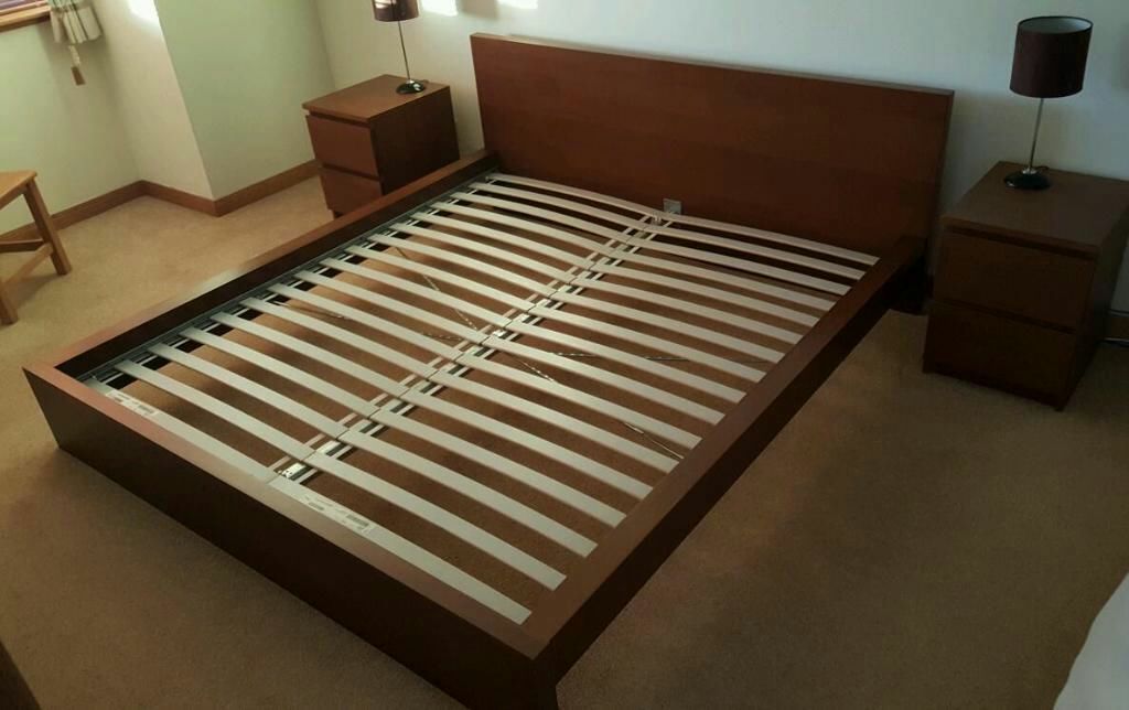 Ikea king size bed frame (hamar)