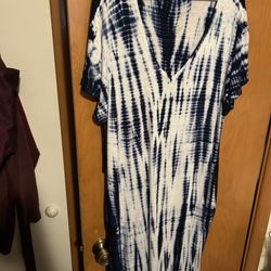 Blue And White Coverall For Nightmare Or Swimwear