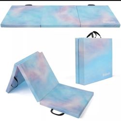 6'x2'x2" Folding Tri-fold Gymnastics Gym Exercise Aerobics Mat Yoga