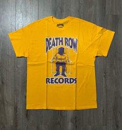 Yellow Death Row Records T Shirt Size XL - Read Description