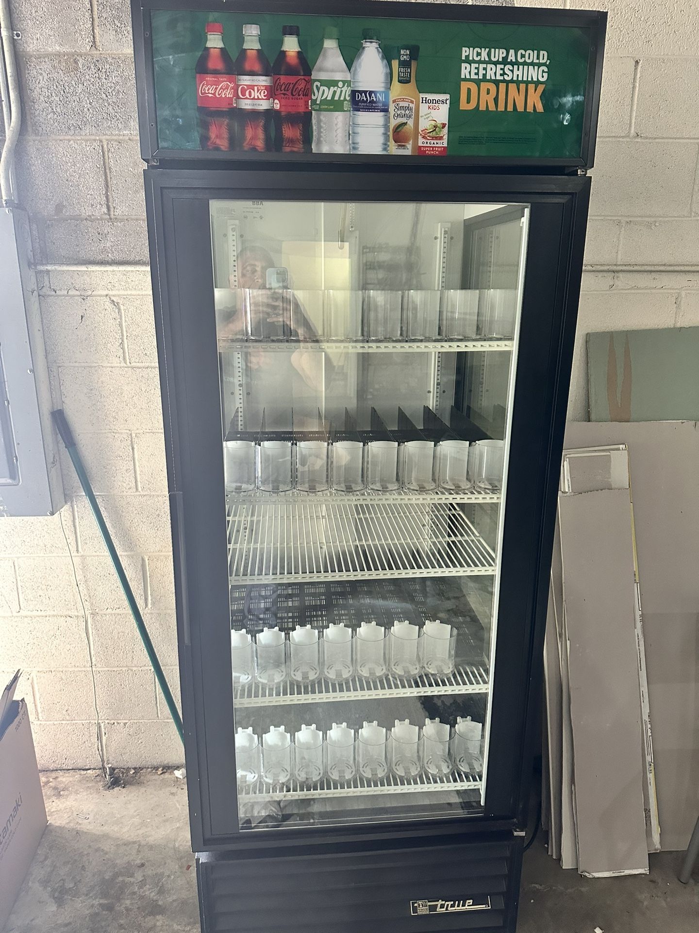 One Door Display Cooler True