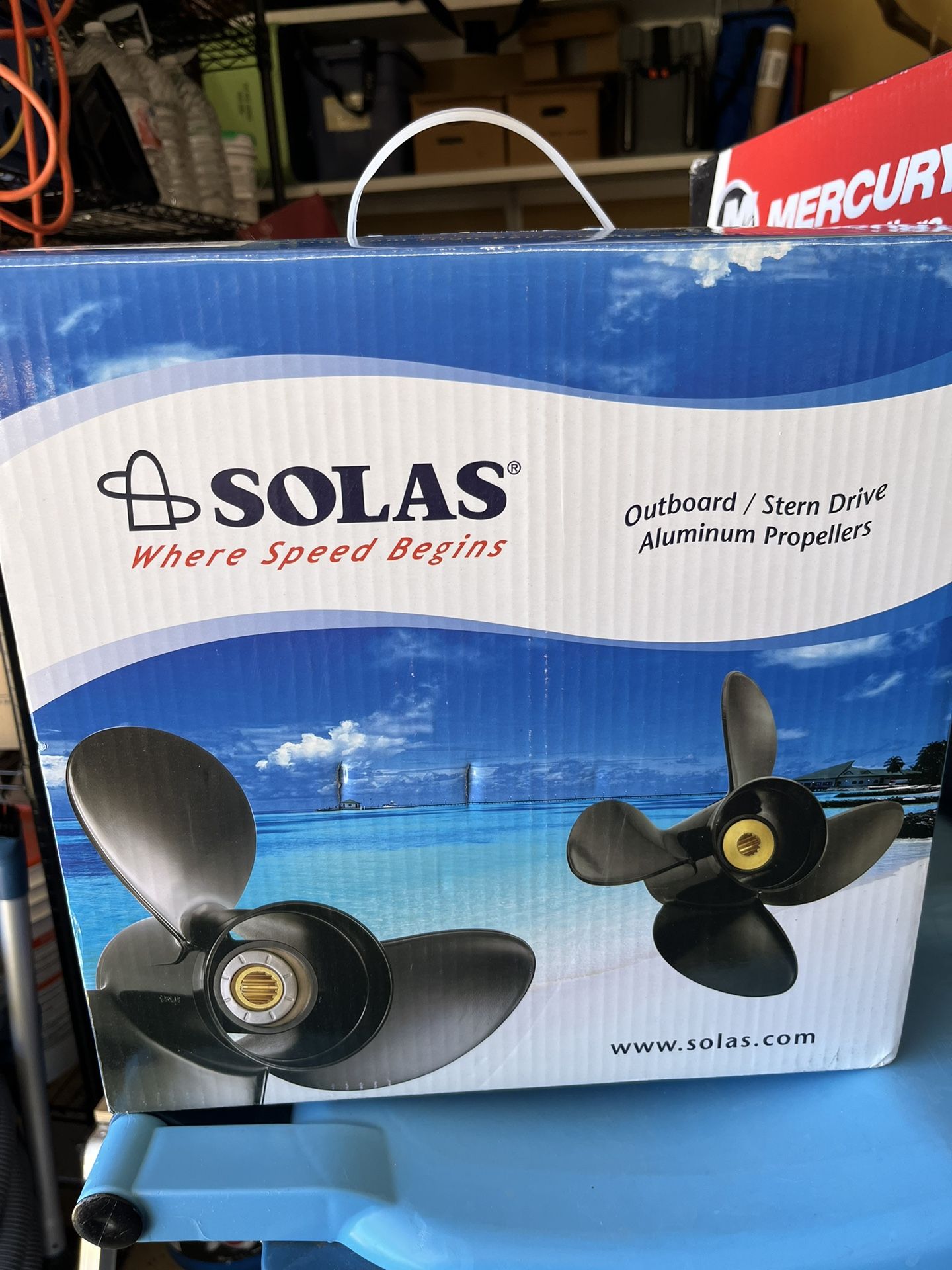 Solas Outboard Motor Prop. 3 Blade.