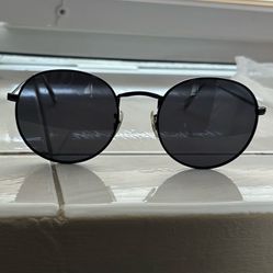 WMP Round Black Sunglasses 