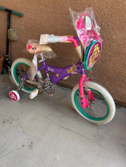 Barbie 16" Kids' Bike manufactured under license from Mattel.