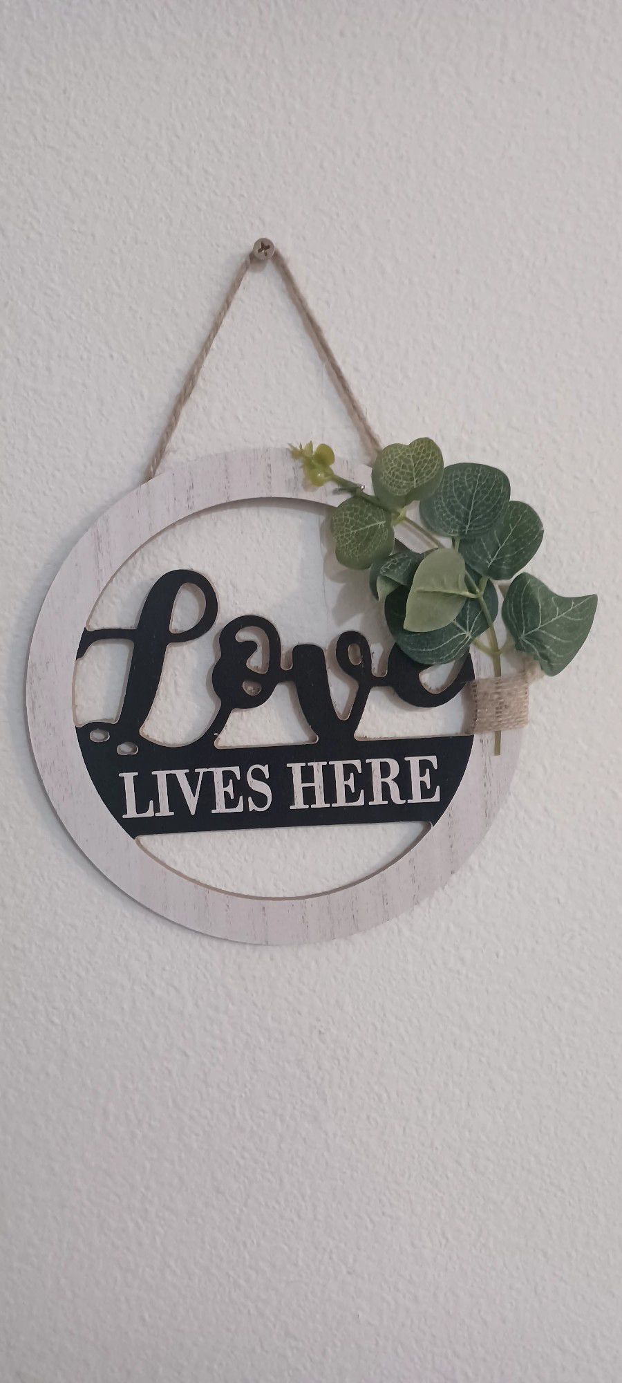 Love Lives Here custom Designed Hand Crafted Wall Decor