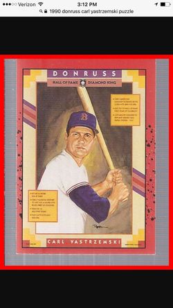 1990 Donruss Carl Yastrzemski Baseball Card Puzzle Set