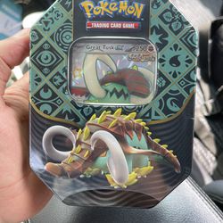 Pokémon Paldean Fates Great Tusk Tin Sealed NEW, I Have Two Available! 