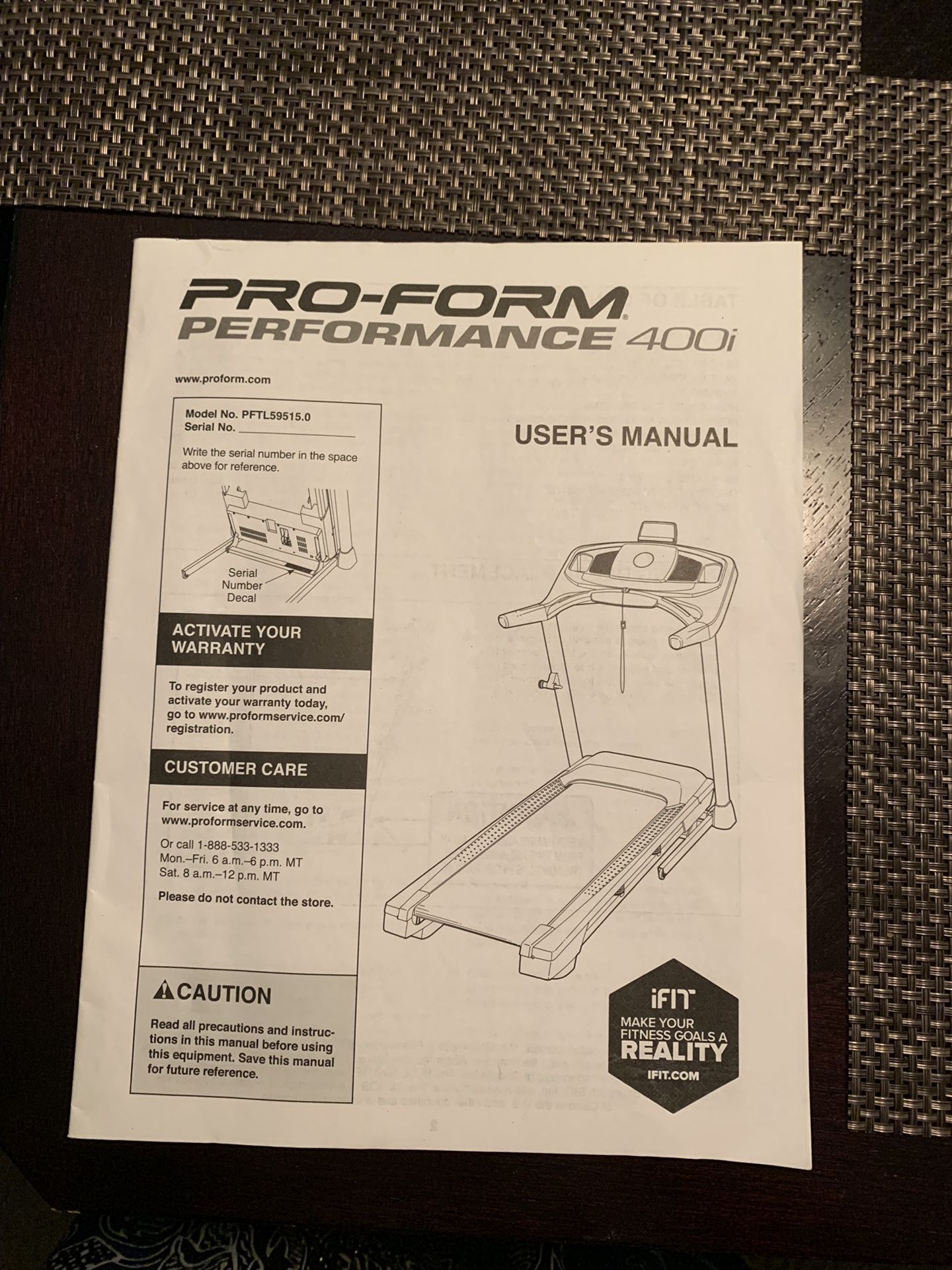 Pro Form Performance 400i PFTL59515 for Sale in Arlington TX OfferUp