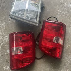 Left side Headlight And Both Tail Lights For Silverado