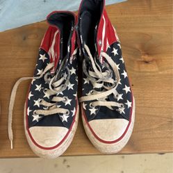 American flag converse size 6