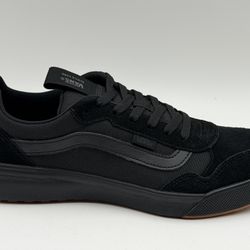 NEW VANS RANGE EXP Skate Sneaker SZ 8 To SZ 12 men's Suede Canvas BLACK BLACK