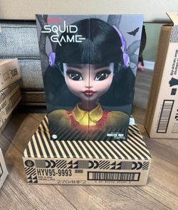 Monster High Skullector Squid Game Young-Hee Doll Sealed 2024 Mattel New