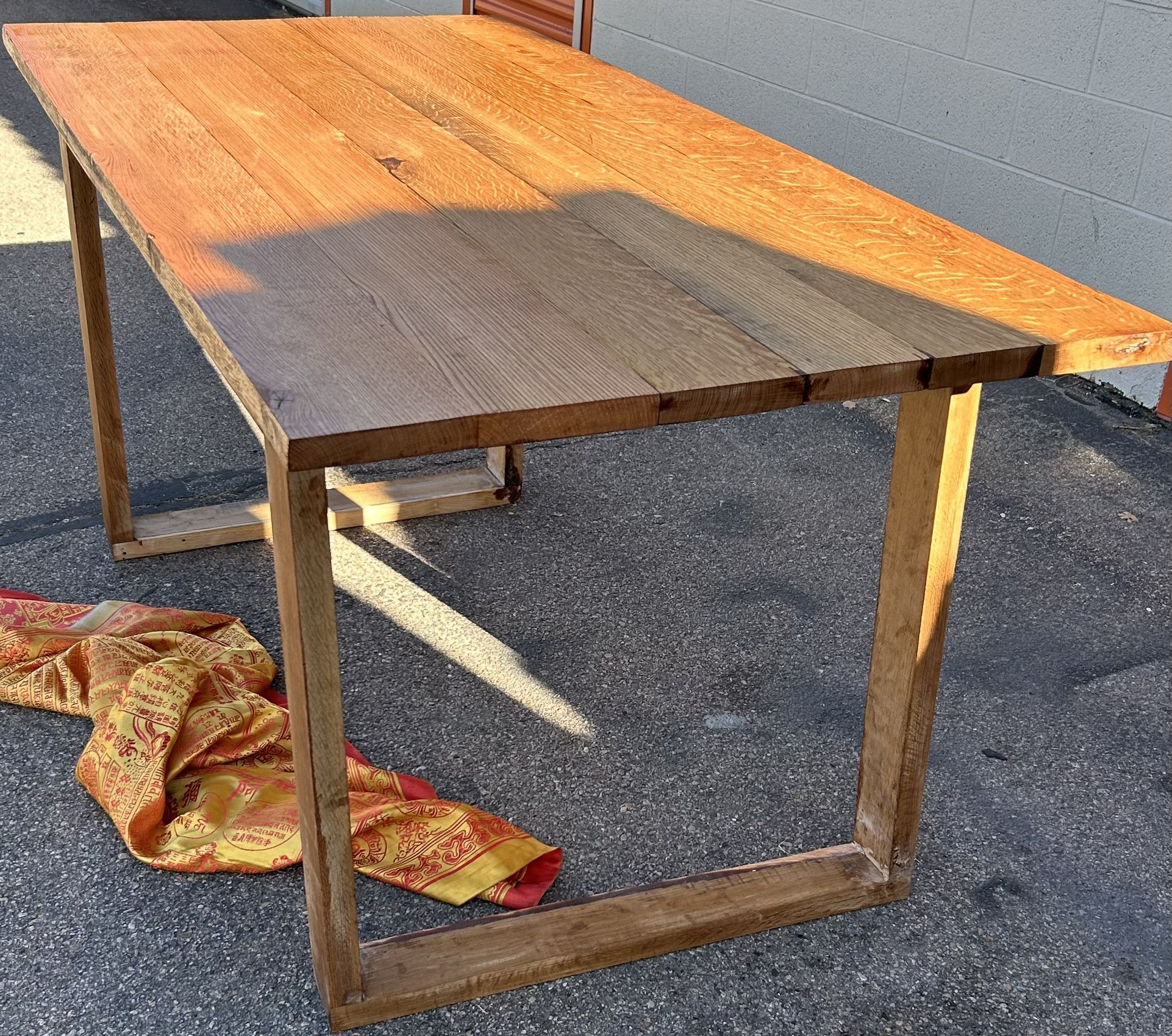 new handcrafted solid white oak dining table rectangular kitchen table L68”*W34”*H33”(address in description